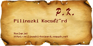 Pilinszki Kocsárd névjegykártya